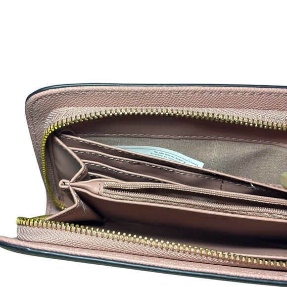 New Aldo Zip-Around Wallet Pocketbook With Multiple Card Slots Pink Beige NWOT - Picture 4 of 11